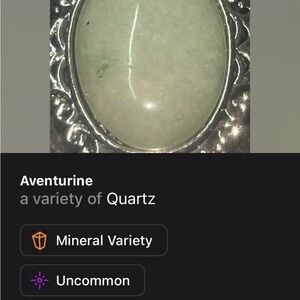 Silver plated Aventurine Quartz pendant
